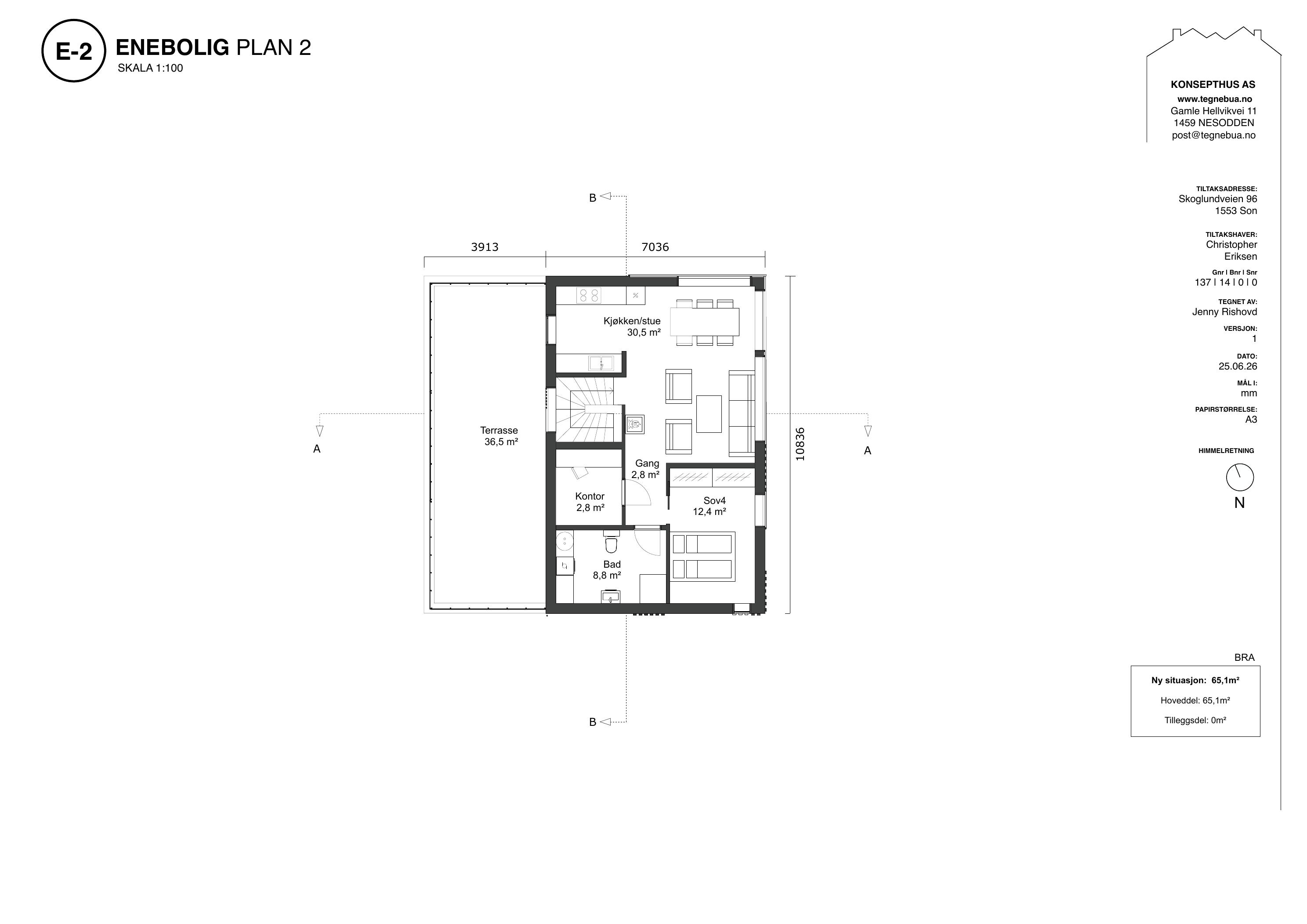 E-2 Plan 2 (hovedplan)