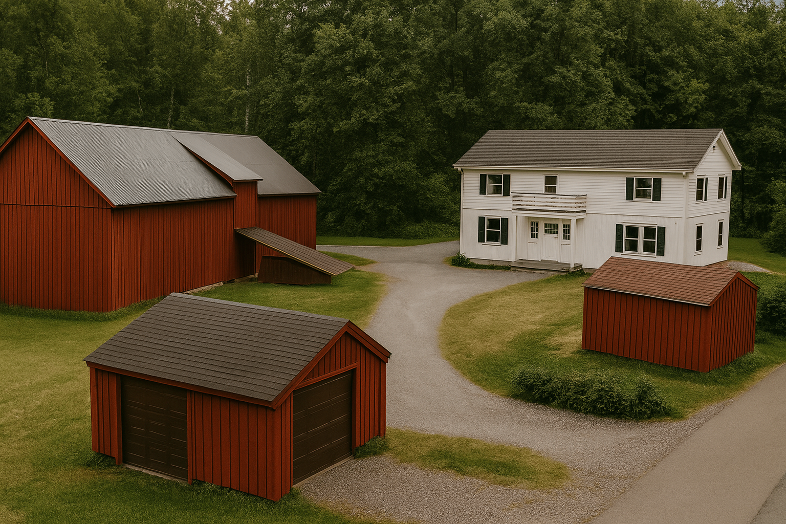 Nedre Johnsrud gård - oversikt