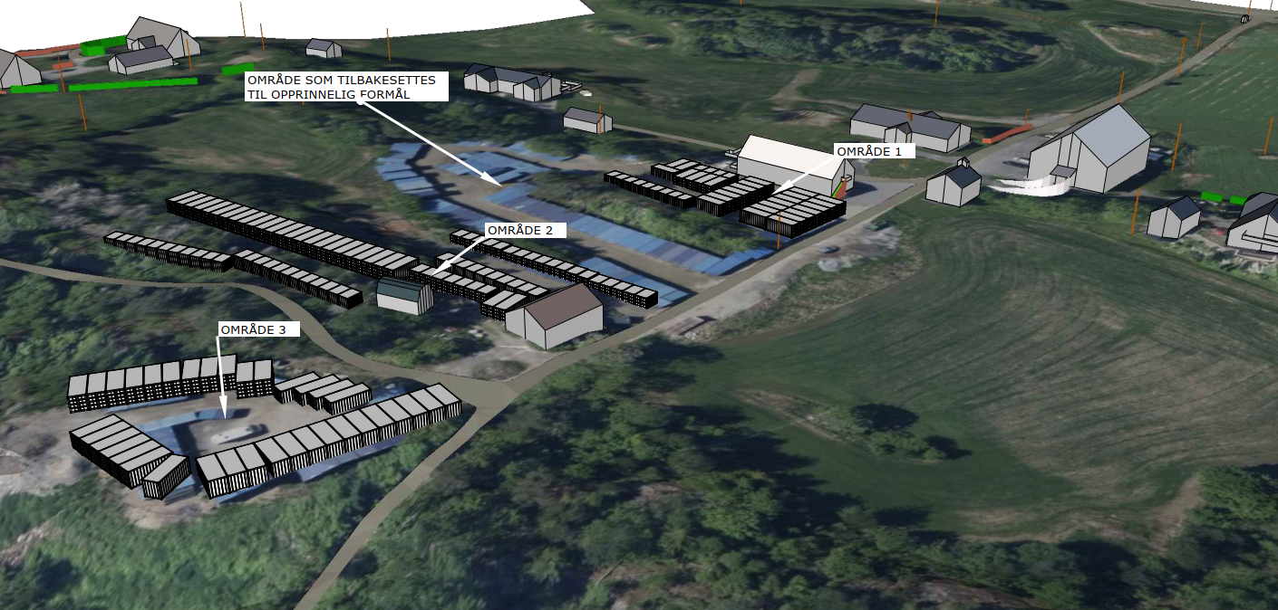 Situasjonsplan for Grøstadveien minilageranlegg