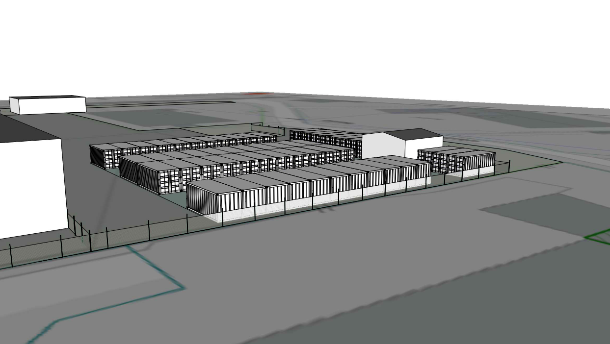 3D visualisering av minilageranlegg i Larkollveien