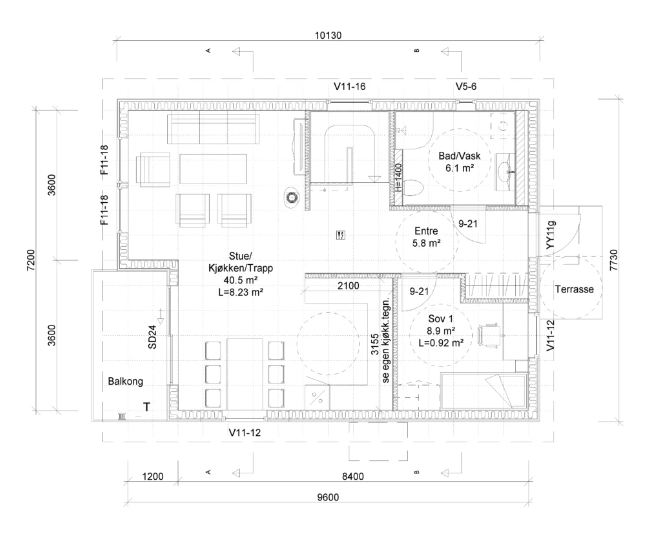 Plantegning hovedetasje – Skogly